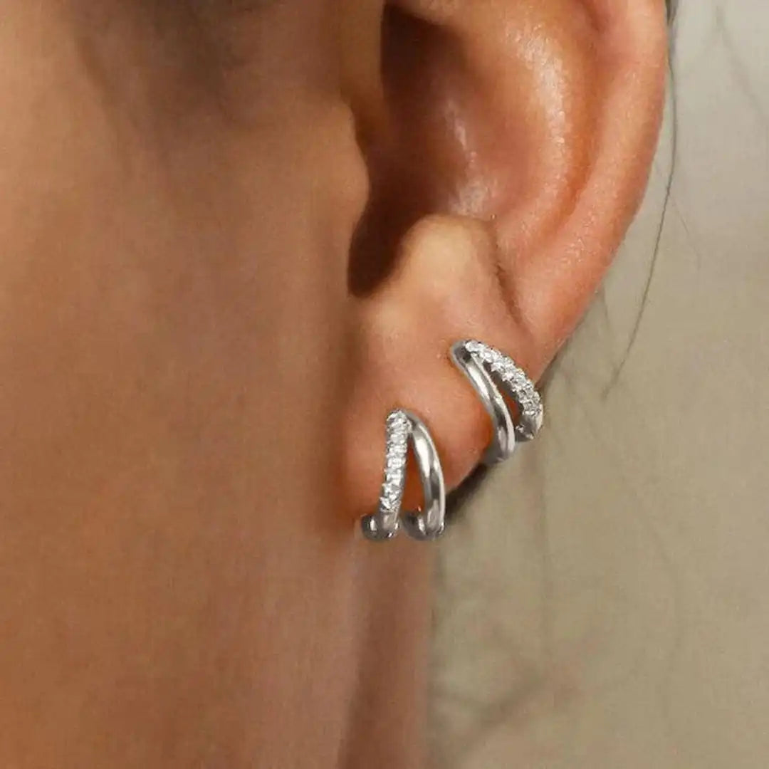 Timeless Gold Zircon Earrings