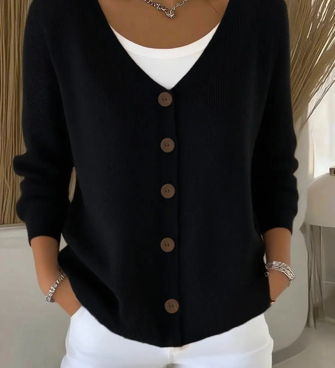 Ella™ | V-Neck Cardigan