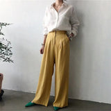 Linen Shirt with Open Collar