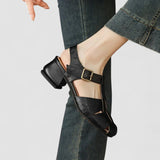 Amelia – Orthopaedic Chunky Heel Mary Jane Shoes