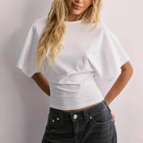Arden Cotton Draped Polo