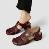 Amelia – Orthopaedic Chunky Heel Mary Jane Shoes