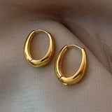 Classic Gold Pebble Earrings
