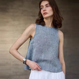 Reversible Chambray Gilet