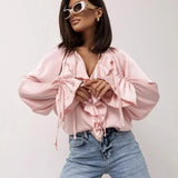 Liora Selim Blouse with Puff Sleeves
