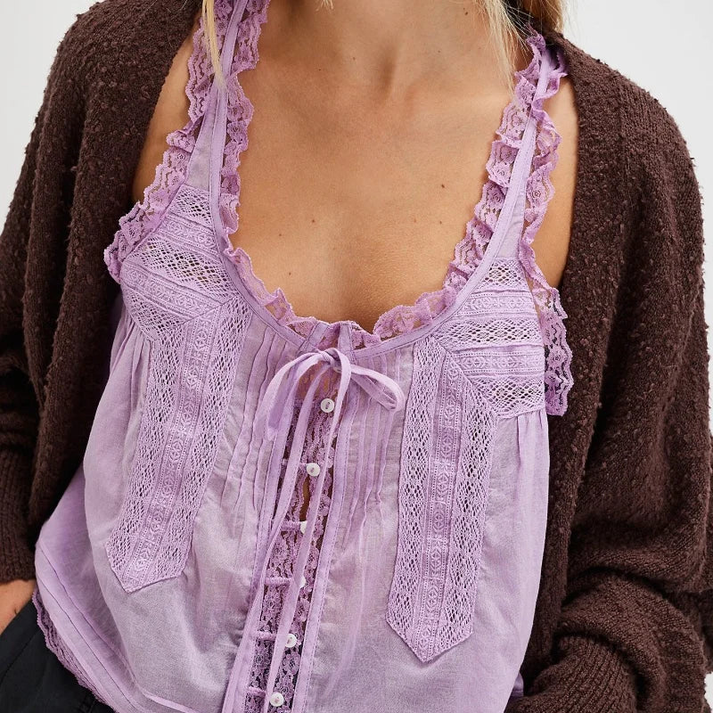 Fiorella Top with Lace