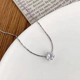 Delicate Necklace with Solitaire