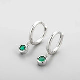 Brilliant Green Zircon Earrings