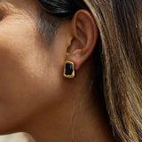 Eternal Gold Square Zircon Earrings