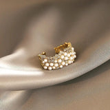 Vintage Adjustable Ring with Daisy and Zirconia