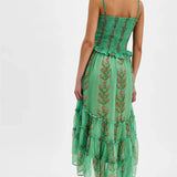 Midi Dress with Flowers