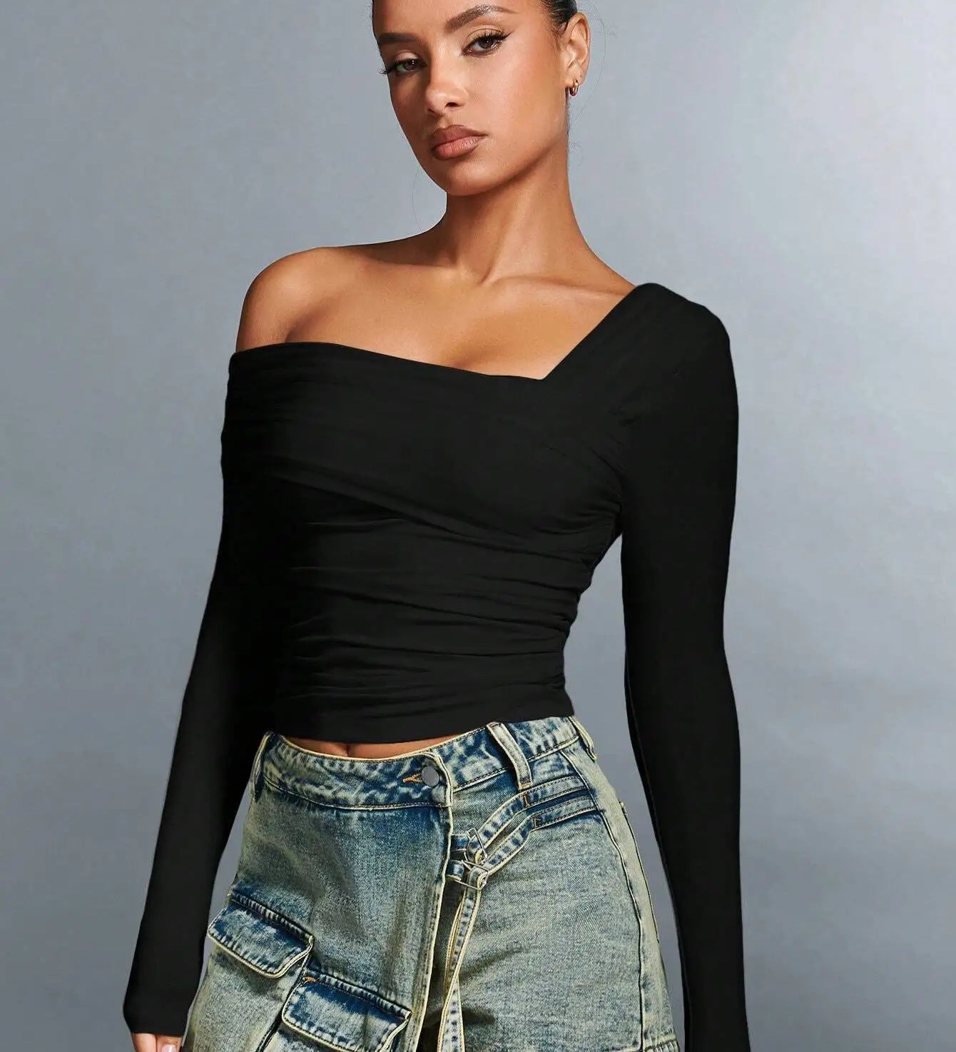 Clara Monroe One-Shoulder Top
