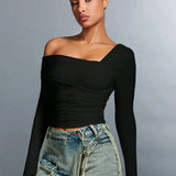 Clara Monroe One-Shoulder Top