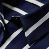 Silk Fabric Striped Blouse