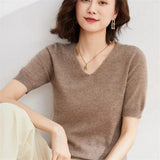 Elysian Knitted Top with V-neck