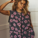 Women's Floral Fleece Gilet
