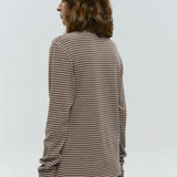 Linen Striped Long-Sleeve Top