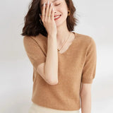 Elysian Knitted Top with V-neck