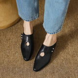 Olga | Authentic Leather Clogs