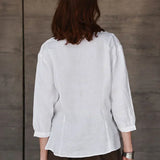 Linen V-Neck T-Shirt