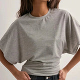 Arden Cotton Draped Polo