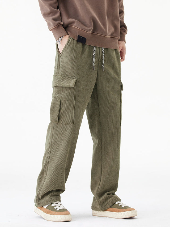 Leo | Woolen Corduroy Cargo Pants