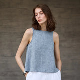 Reversible Chambray Gilet