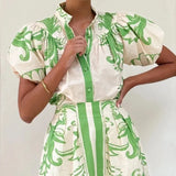 Kelsi Cauliflower Linen Dress, Two Pieces