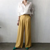 Linen Shirt with Open Collar