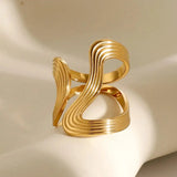 Exceptional Ring with Golden Beads