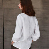 Linen V-Neck T-Shirt