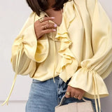 Liora Selim Blouse with Puff Sleeves