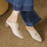 Olga | Authentic Leather Clogs