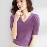 Elysian Knitted Top with V-neck