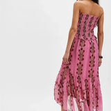 Midi Dress with Flowers