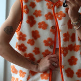 Women's Floral Fleece Gilet