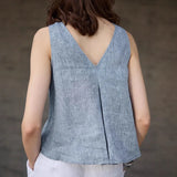 Reversible Chambray Gilet