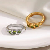 Rose Gold Filled Ring with Gold Plating