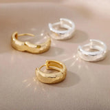 Eternal Carved Gold Earrings