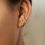 Timeless Gold Zircon Earrings