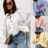 Liora Selim Blouse with Puff Sleeves