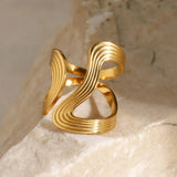 Exceptional Ring with Golden Beads