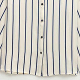 European Striped Shirt with Buttons