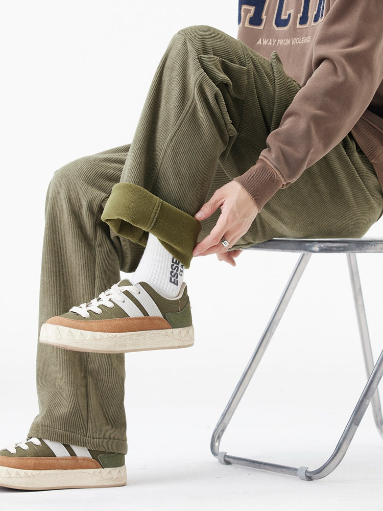 Leo | Woolen Corduroy Cargo Pants