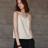 Women's Canvas Top with V-Cut