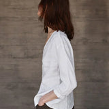 Linen V-Neck T-Shirt