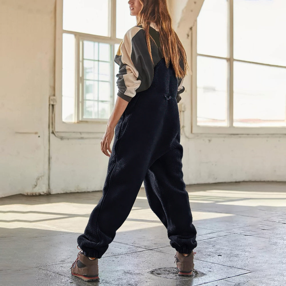 Marie™ - Adjustable Fleece Jumpsuit in Corduroy