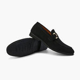 Elias | Men's Suede Moccasins with Elegant Metallic Detail