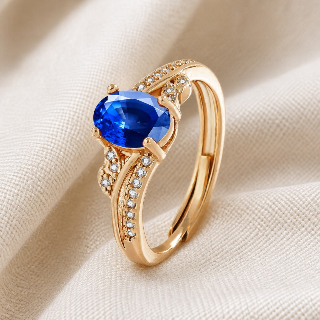 Retro Cross Ring with Cubic Zirconia