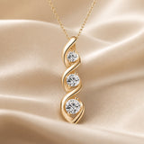 White Gold Necklace with Infinity Pendant and Zirconia